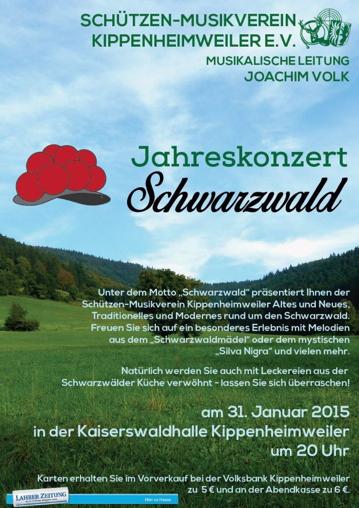 Jahreskonzert 2015, Motto: Schwarzwald