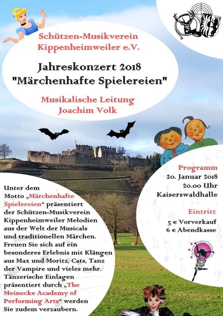 Jahreskonzert 2018, Motto: Märchenhafte Spielereien