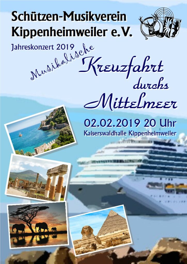 Jahreskonzert 2019, Motto: Kreuzfahrt durchs Mittelmehr